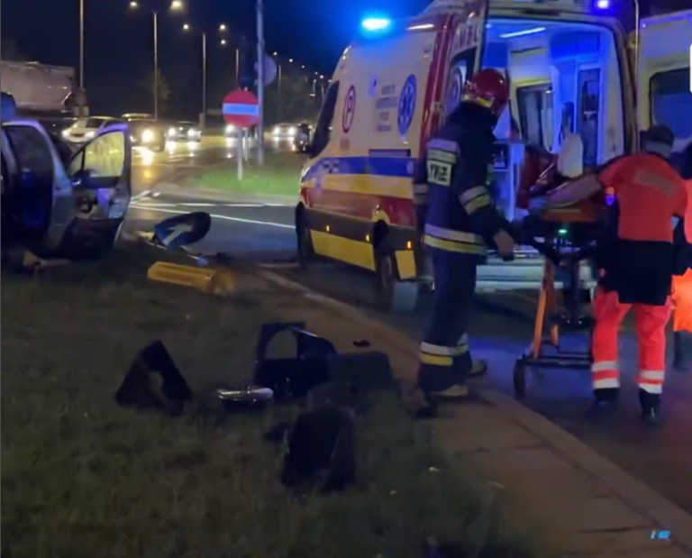 Poważny wypadek na Wisłostradzie